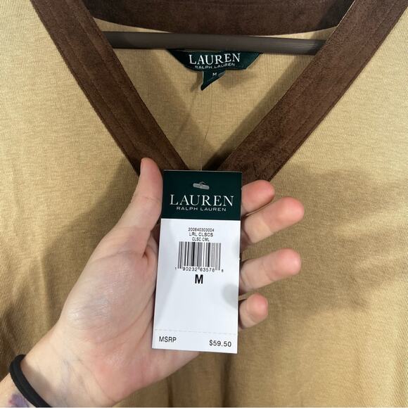 NWT Lauren Ralph Lauren 3/4 Sleeve Top Size Medium - Picture 4 of 9